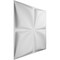 Ekena Millwork Riley EnduraWall Decorative 3D Wall Panel, White, 19 5/8"W x 19 5/8"H WP20X20RLWH - alternate 4